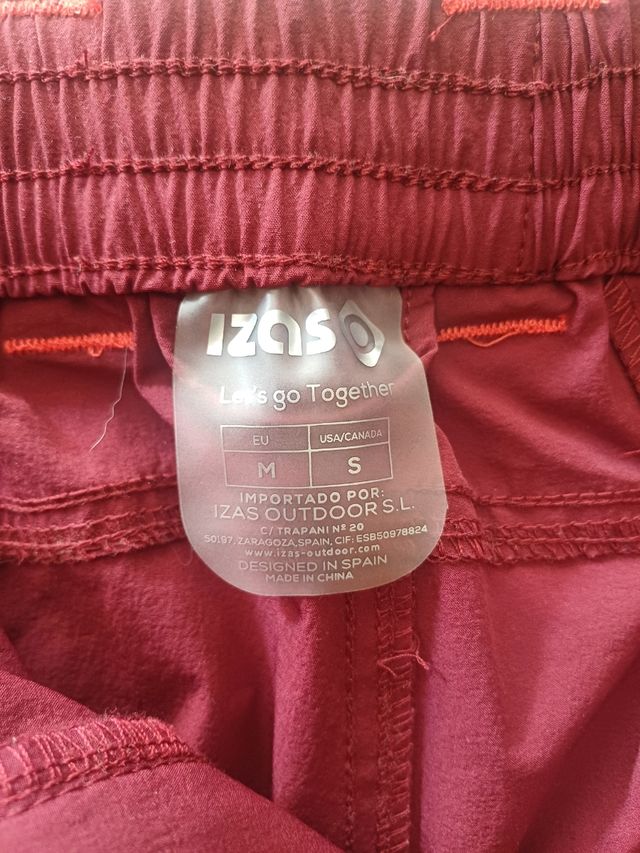 Pantalones Izas montaña rojos