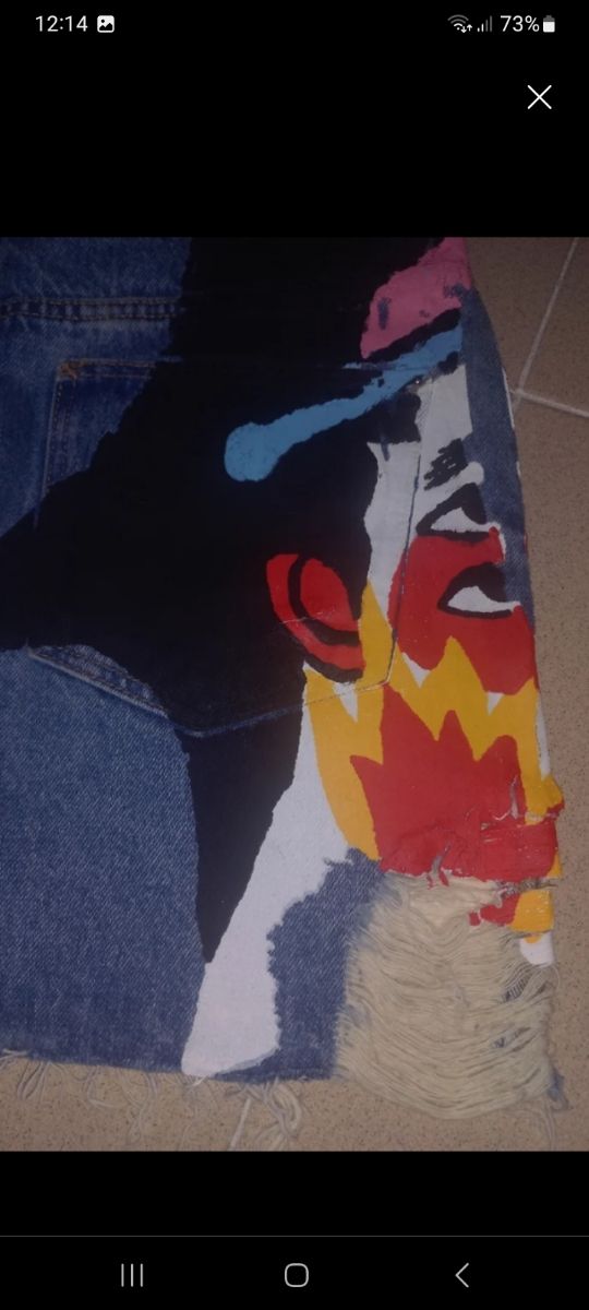 Mini Falda Vaquera Pintada