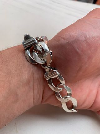 Pulsera plata 925 - pesa  58g
el Bloqueo Roto
