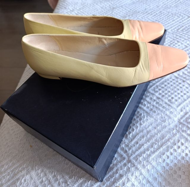 Salones Prada - Amarillo y anaranjado - T 37'5(25c