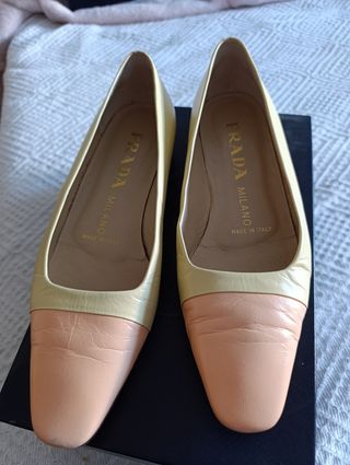 Salones Prada - Amarillo y anaranjado - T 37'5(25c