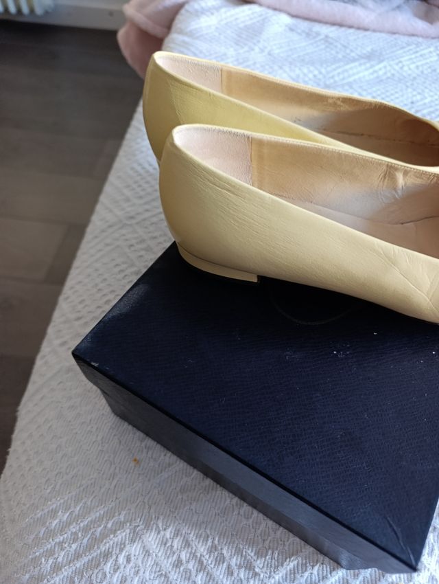 Salones Prada - Amarillo y anaranjado - T 37'5(25c