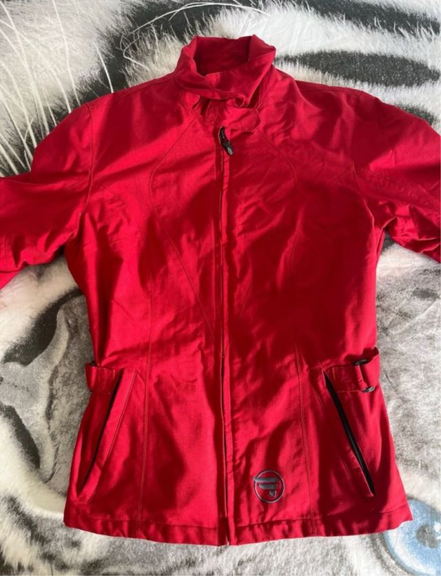 Cazadora moto mujer BKS roja Practicamente nueva