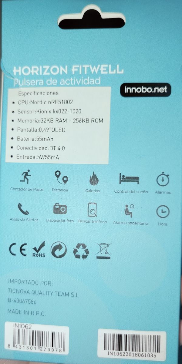 Pulsera actividad Horizon Fitwell
