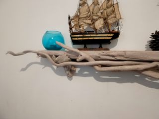 Lampada  legno  marino