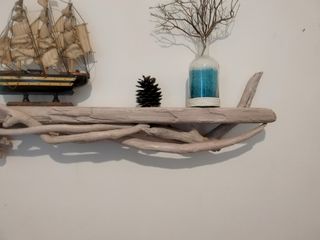 Lampada  legno  marino