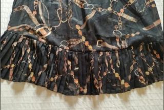 Vestido negro estampado talla única 