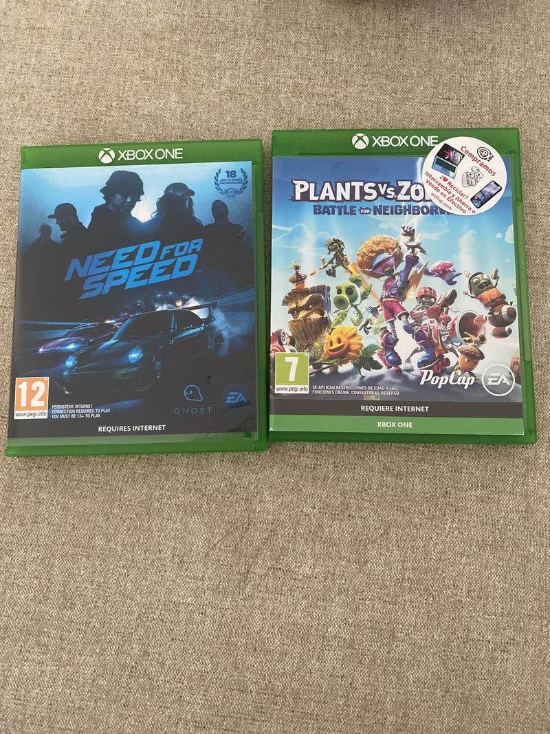 Imagen de 2 juegos Xbox One: Need for Speed & Plants vs Zomb
