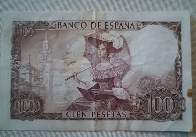 Billete 100 pesetas 1965 Bécquer
