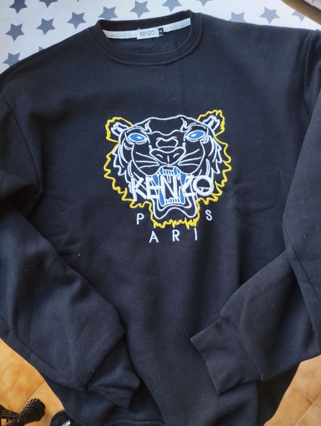 Sudadera Kenzo Tiger Negra - Talla L