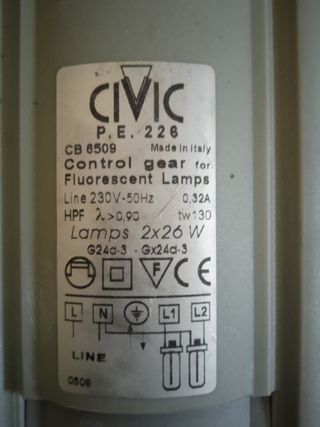 Civic Alimentatore 2x26W - Fluorescenti