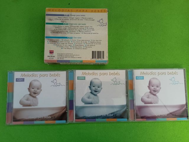 3 melodias em CD para bebés