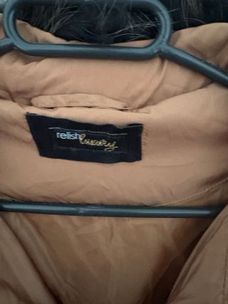 Chaqueta acolchada marrón mujer