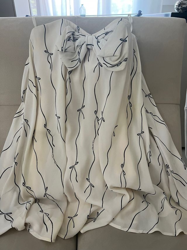 Vestito Elisabetta Franchi panna senza spalline