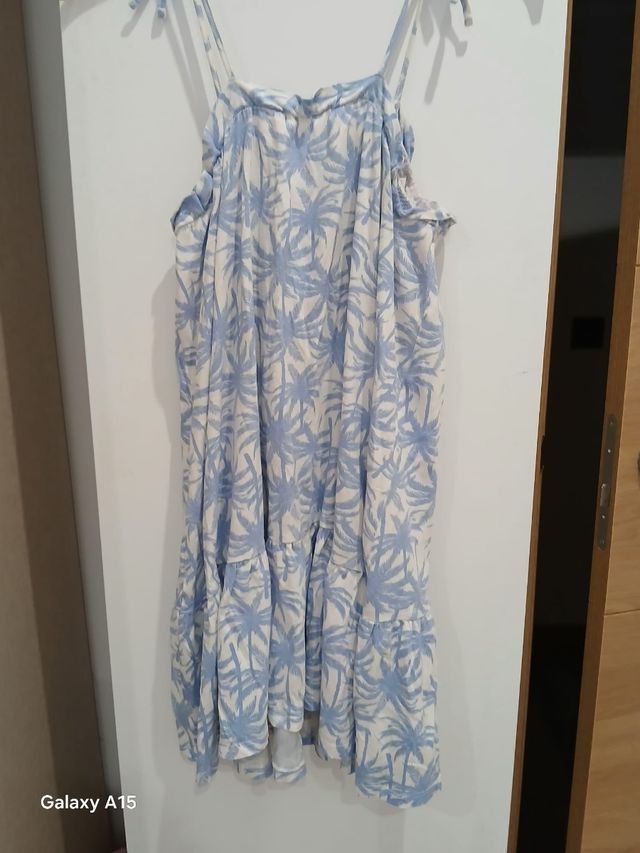 Vestido niña tirantes - estampado palmeras