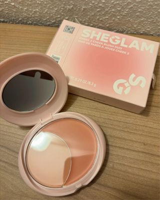 SHEGLAM Cheek Blush Duo - Peach Juice