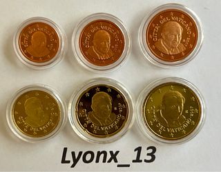 1, 2, 5, 10, 20 y 50 centimos 🇻🇦Vaticano 2007 Proof