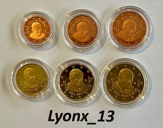1, 2, 5, 10, 20 y 50 centimos 🇻🇦Vaticano 2007 Proof