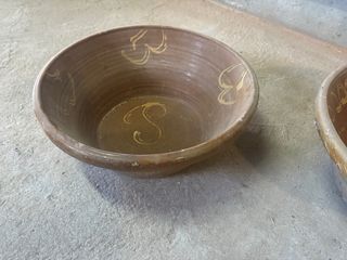 2 Lebrillos barro antiguos