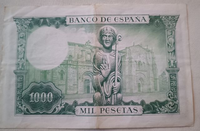 billete 1000 pesetas 1965 San Isidoro