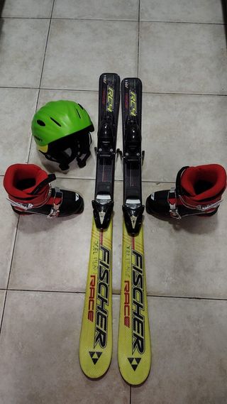 Esquís Fischer niño + botas Nordica 110cm