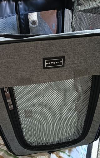 Corral Plegable Perros Gris