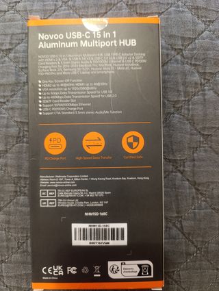 Multipuerto NOVOO TM15 - Hub USB-C 15 en 1