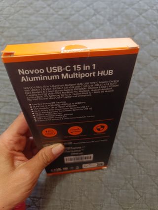Multipuerto NOVOO TM15 - Hub USB-C 15 en 1