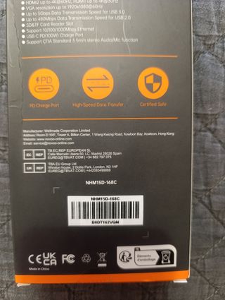 Multipuerto NOVOO TM15 - Hub USB-C 15 en 1