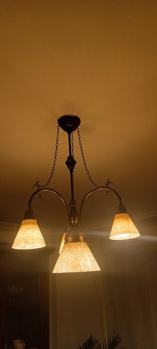 Lámpara salón vintage 3 luces