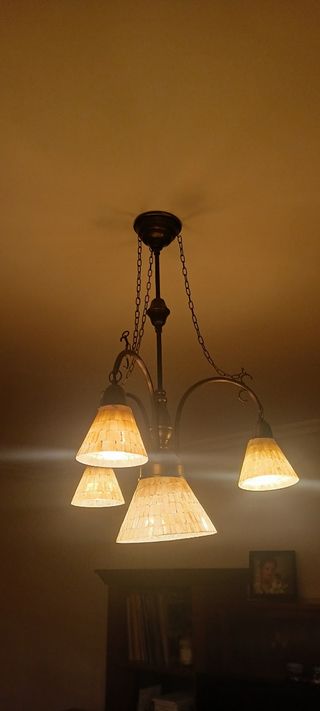 Lámpara salón vintage 3 luces