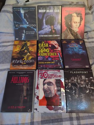 Películas DVD - Terror, Acción + 1 serie