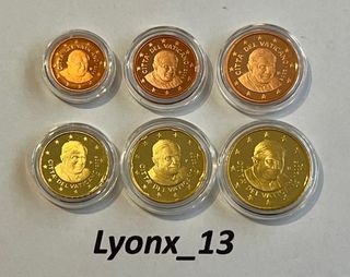 1, 2, 5, 10, 20 y 50 centimos 🇻🇦Vaticano 2006 Proof