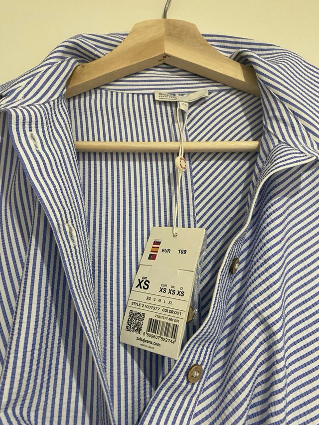 Vestido rayas Salsa azul