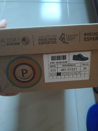 Zapatos Pablosky niño - Azul - 34