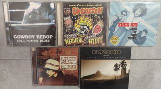 Lote de 5 CDs – Electrónica, acid jazz, latin beat