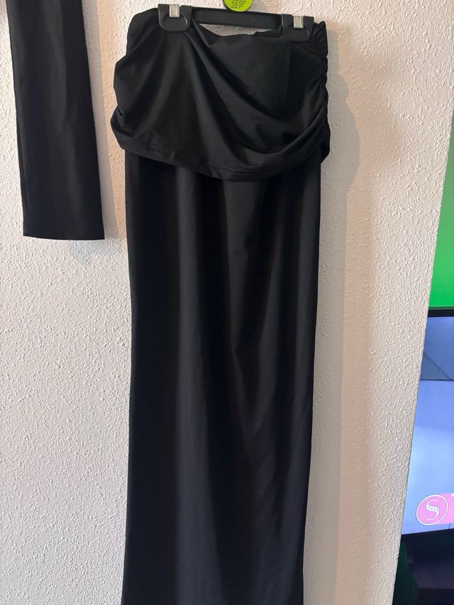 Conjunto Top mas falfa tubo negro