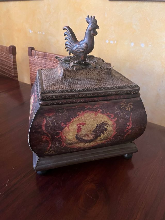 Cajas vintage gallo - Decoración