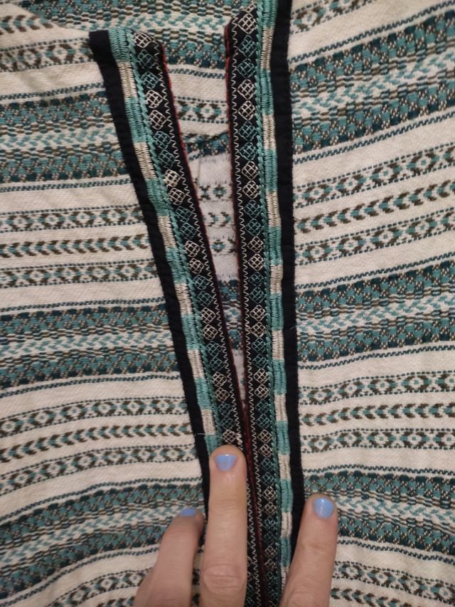 Americana corta - Verde y blanco - Talla M