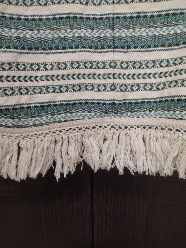 Americana corta - Verde y blanco - Talla M