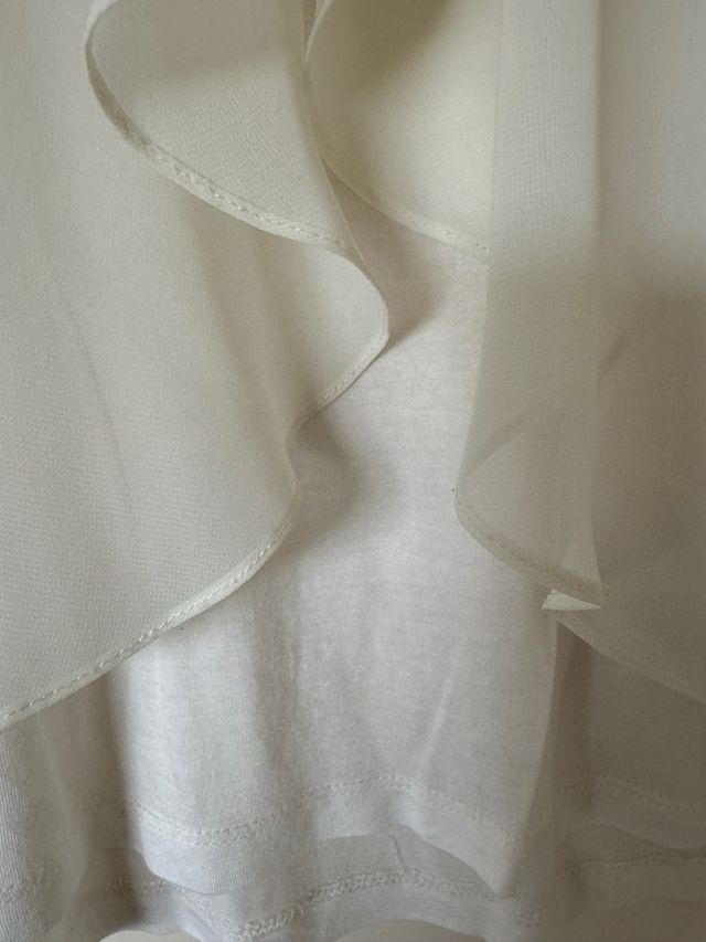 Blusa blanca HM - Top dos tejidos