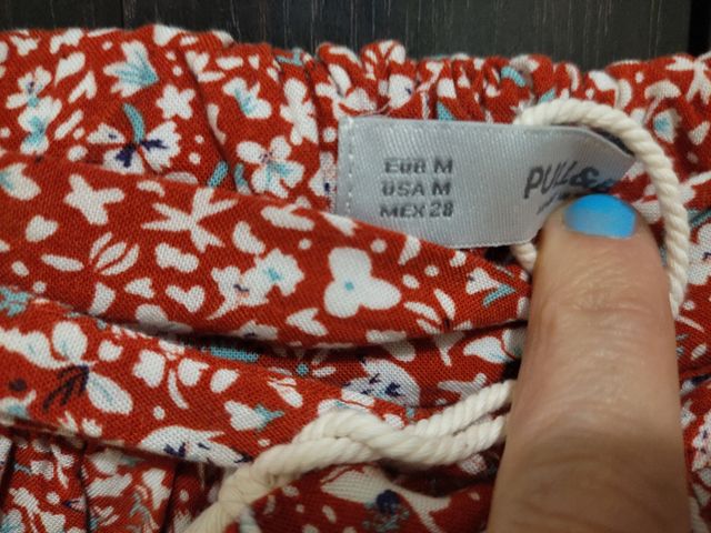 Falda floral color caldera - Talla M