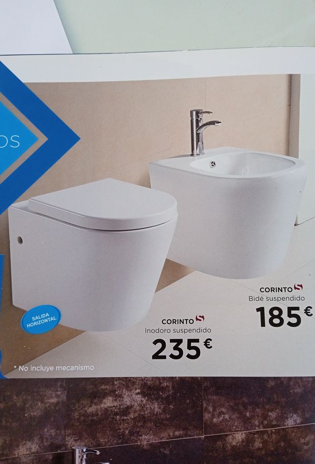 CH023 - Conjunto inodoro y bidé suspendidos