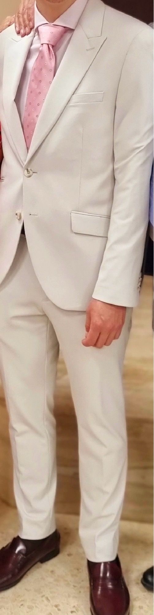 Traje beige -  Pantalón y chaqueta