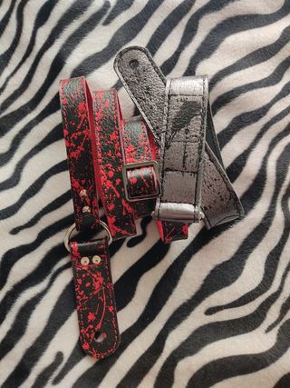 BloodStrap, correa guitarra cuero guitarra bajo