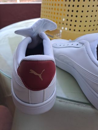 Zapatillas Puma Softfoam blancas y rojas