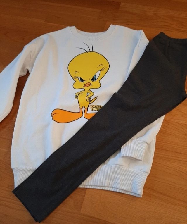 Conjunto legging y sudadera 10 años