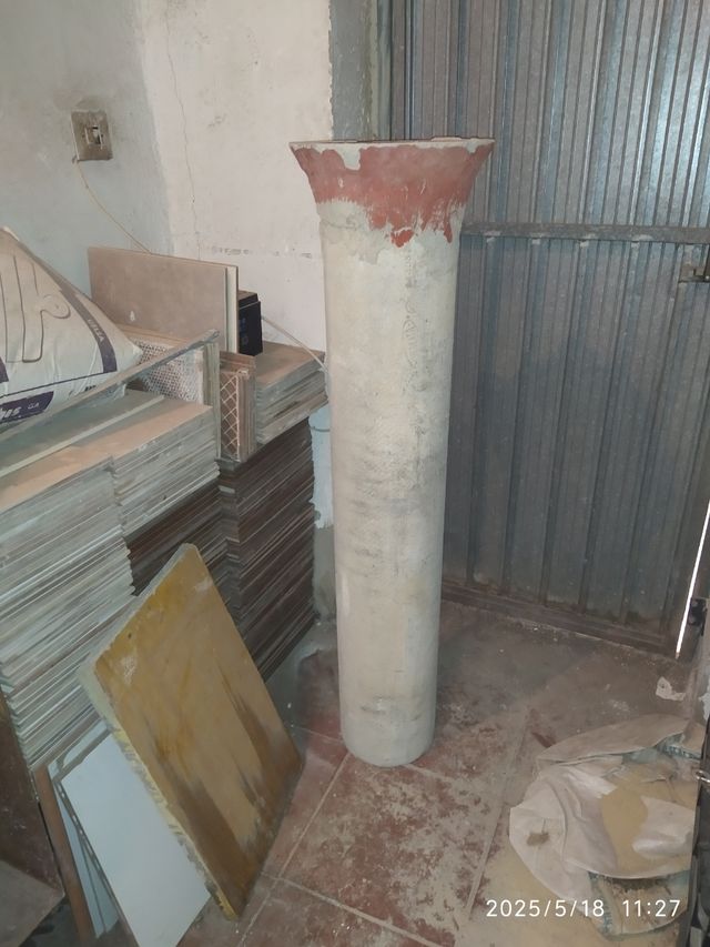 Tubo hormigón antiguo