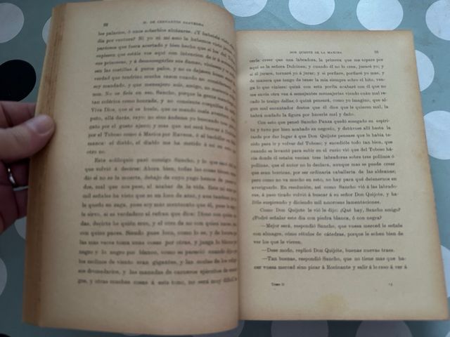 Libro antiguo Don Quijote de la Mancha