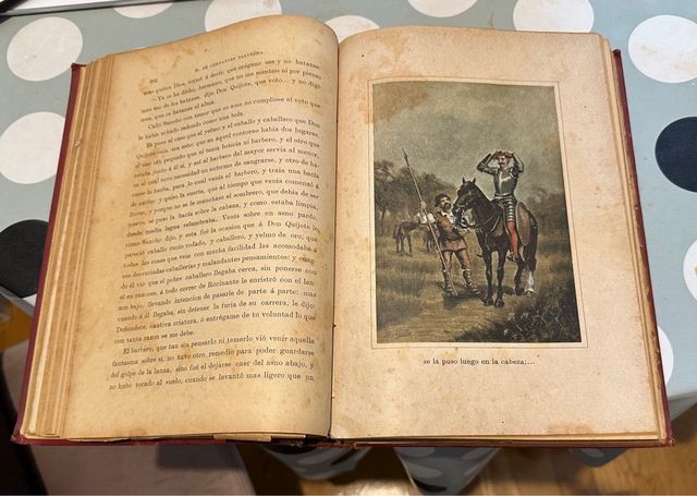 Libro antiguo Don Quijote de la Mancha